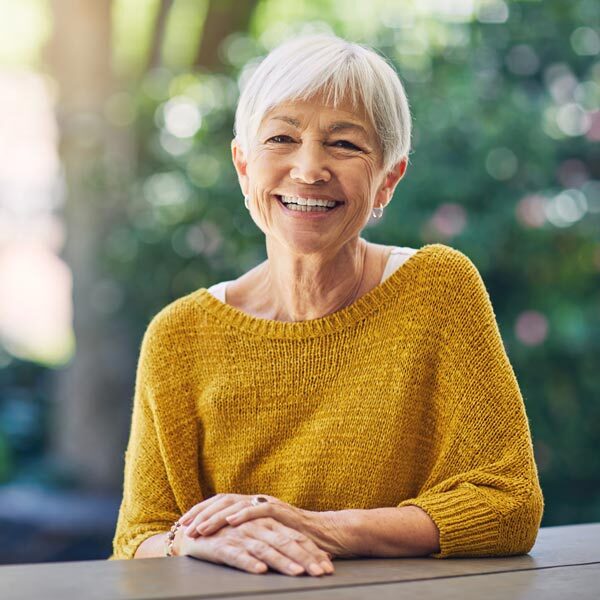 smiling senior woman in Scottsdale, AZ
